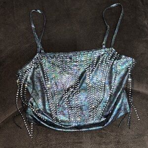 bedazzled tank top